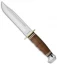 Ka-Bar Bowie Marine Hunter Fixed Blade Knife Leather (6" Polish) 1235