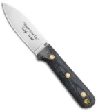 LT Wright Carleigh Fairchild Genesis Knife Flat Grind Black Micarta (4.3" Satin)