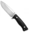 Saturn Knives Titano Fixed Blade Knife Black G-10 (6" Satin)