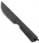 JRs Knives Str8 BK Fixed Blade Knife Chisel Black G-10 (2.75" Black Chisel)