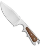 PMP Knives Pitbull Fixed Blade Knife Brown Micarta (3.5" Satin)