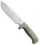 LionSteel M7 Hunting Fixed Blade Knife Tan Micarta (7" Satin)