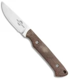 White River Knives Small Game Fixed Blade Knife Natural Burlap Micarta(3" Satin)