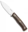 LionSteel B35 Fixed Blade Knife Walnut Wood (3.5" Satin)