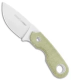 Viper Knives Berus Fixed Blade Knife Drop Point Green Micarta (3.5" Satin)