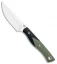 Bestech Knives Heidi Blacksmith Fixed Blade Knife OD Green G-10 (3.1" Satin)