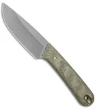 James Brand Hell Gap Fixed Blade Knife OD Green Micarta (3.6" Satin)