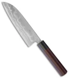 Kanetsune Santoku Kitchen Knife Sandalwood (6.5" San Mai)  KC462