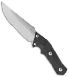 Real Steel Sorrow Fixed Blade Knife Black G-10 (5.04" Stonewash) RS3821