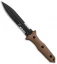 Bastinelli Creations GROZO Fixed Blade Knife Coyote G-10 (5.8" Black SW Serr)