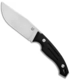 Fox Knives Octopus Vulgaris Fixed Blade Knife Black G-10  (4.3" Satin)