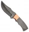 Tallen Flowing Creek Clip Point Fixed Blade Knife Blank Copper (3.75" Damascus)