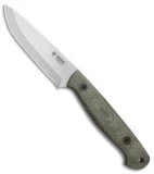 Boker Arbolito Bushcraft Micarta Fixed Blade Knife Green Micarta (4" Satin)