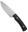 TK Knives Tor Fixed Blade Knife w/ Swedge Black G-10 (4.5" Blasted)