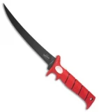 Bubba Blade 15"  Tapered Flex Fillet Fixed Blade Knife Red Rubber (9" Black)