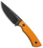 Real Steel Forager Fixed Blade Knife Orange G-10 (4.25" Black SW)