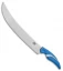 Camillus Cuda Titan Curved Large Fixed Blade Knife Blue Polymer (12" Mirror)