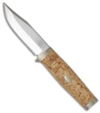 Fallkniven Knives SK1 Jarl Knife 3G Blade Birch Wood Handle (3.8" Satin Plain)
