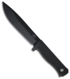 Fallkniven Knives A1 Survival Knife w/ Zytel Sheath (6.3" Black Plain)
