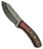 Tallen Wandering Fixed Blade Knife Canvas Micarta (4" Damascus)