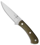 Zoe Crist Knives Kestrel Fixed Blade Knife Green Micarta (3.75" Satin)