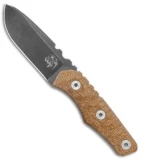 Wander Tactical Scrambler EDC Fixed Blade Knife Brown Micarta (3.5" Raw)