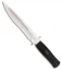 Katz Knives Alley Kat Fixed Blade Knife Black Kraton (8" Satin) 8008