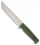 Kizlyar Supreme Senpai AUS-8 Fixed Blade Knife OD Green Kraton (6.75" Satin)