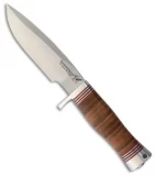 BlackJack Model 125 Commando Fixed Blade Knife Leather (5" Satin)