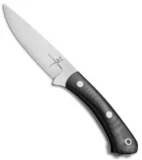 Zoe Crist Knives Kestrel Fixed Blade Knife Black Canvas Micarta (3.8" Satin)