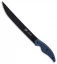 Camillus Cuda Professional Fillet Fixed Blade Knife Blue Micarta (10" Black)