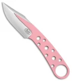 BlackJack Knives Model 155 Black Neck Knife Fixed Blade (3" Pink)