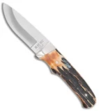 Pro Skinner Stag Bone Fixed Blade Knife (3.6" Satin)
