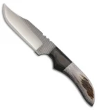 Anza Knives JWK-1 Fixed Blade Knife Elk and Micarta (4.00" Satin)