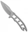 Attleboro Knives Dau Tranh Fixed Blade Neck Knife w/Black Sheath (2.5" Metallic)
