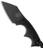 Bastinelli BB Drago Cutter V2 Fixed Blade Neck Knife Black G-10 (2" Black PVD)