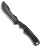 Anza Knives Tracker Fixed Blade Knife Black Micarta (6" Black)