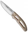 Rockstead KEI-ZDP Knife White Micarta Fixed Blade w/ Sheath (3.625" Polished)