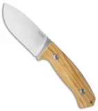 LionSteel M3 Hunting Knife Olive Wood Fixed Blade (4.25" Satin Plain) M3 UL