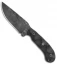Stroup Knives GP1 Fixed Blade Knife Black G-10 (4.4" Black SW)