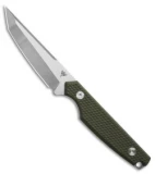 Dirty Bird Kwaiken Fixed Blade Knife OD Green G-10 (3.5" Satin)