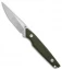 Dirty Bird Knives Aguila Fixed Blade Knife OD Green G-10 (3.37" Satin)