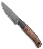 Cypress Creek Knives Fife Fixed Blade Knife Blackwood  (3.6" Acid Wash)