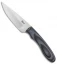 Hunter Handmade Knives Basic EDC Fixed Blade Knife Black/Gray G-10 (3.25" Satin)