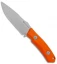 Maxace Baal Fixed Blade Knife Orange G-10 w/ Kydex Sheath (4.1" Stonewash)