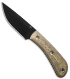 Boker Plus Little Rok Fixed Blade Knife Green Micarta w/Sheath (4.1" Black)