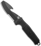 Benchmade H2O Fixed Blade Dive Knife Black Santoprene (3.5" Black Serr)