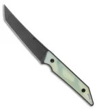 Jake Hoback Knives Goliath Fixed Blade Knife Jade G-10 (3.1" Black DLC)