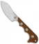 QSP Neckmuk Fixed Blade Neck Knife Brown G-10 (2.9" Satin) QS125-B