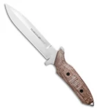 Viper Knives Fearless Fixed Blade Knife Brown Micarta (6"Stonewash)